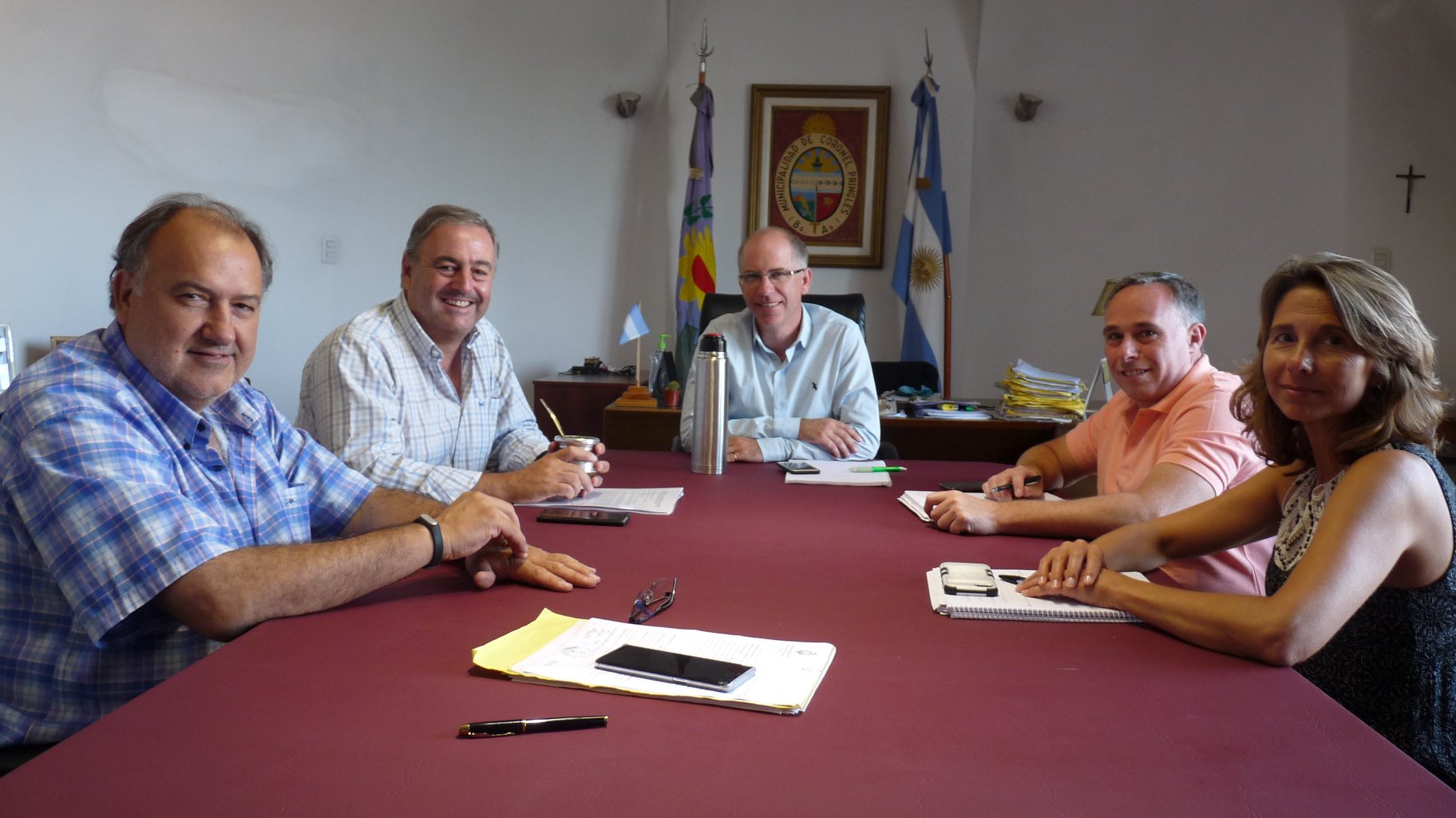 El Intendente Lisandro Matzkin se reunió con Ariel Guarco
