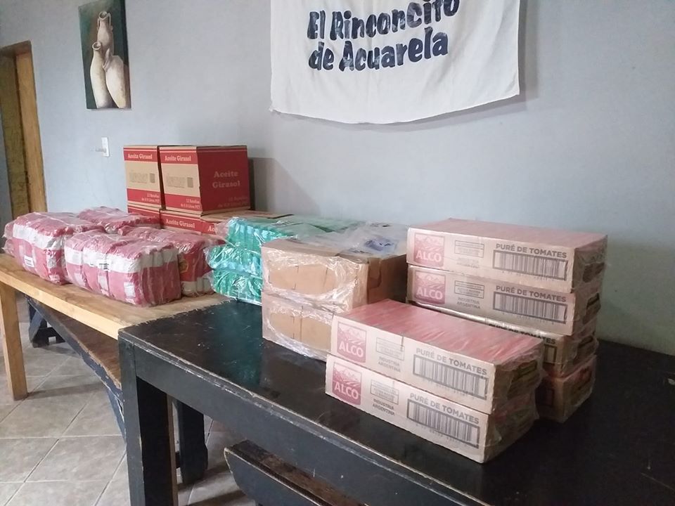 Se entregaron los alimentos adquiridos con lo recaudado en el Remate Solidario