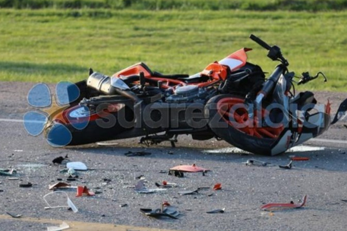 CORONEL SUÁREZ: Tras un accidente, un motociclista sufrió graves heridas
