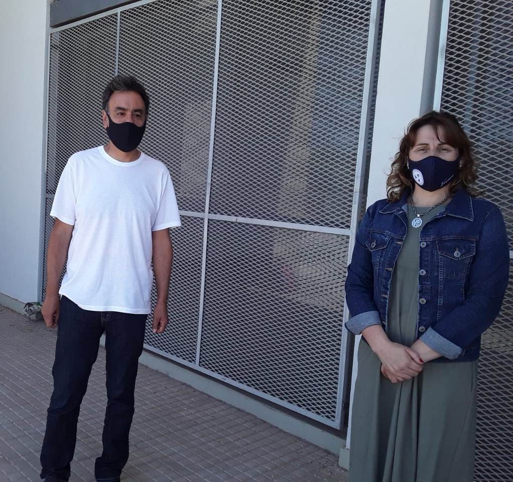 Se entregaron máscaras de protección fabricadas por la Escuela Técnica Nº 1