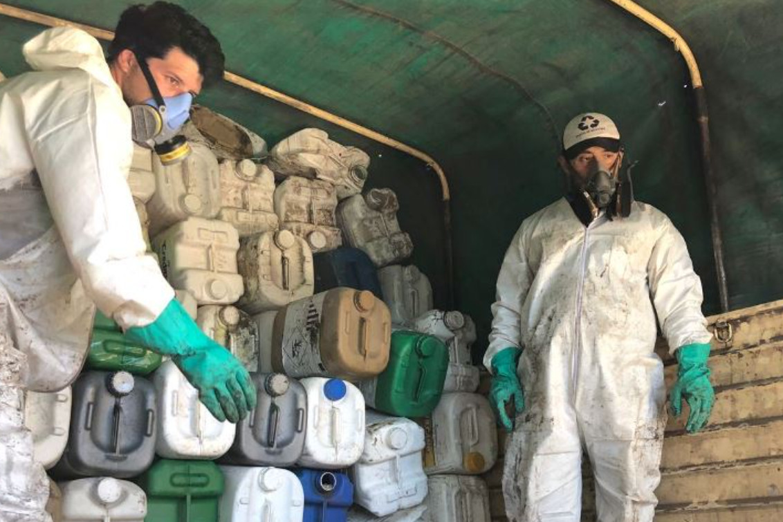 Se realizó la recepción de envases vacíos de agroquimicos