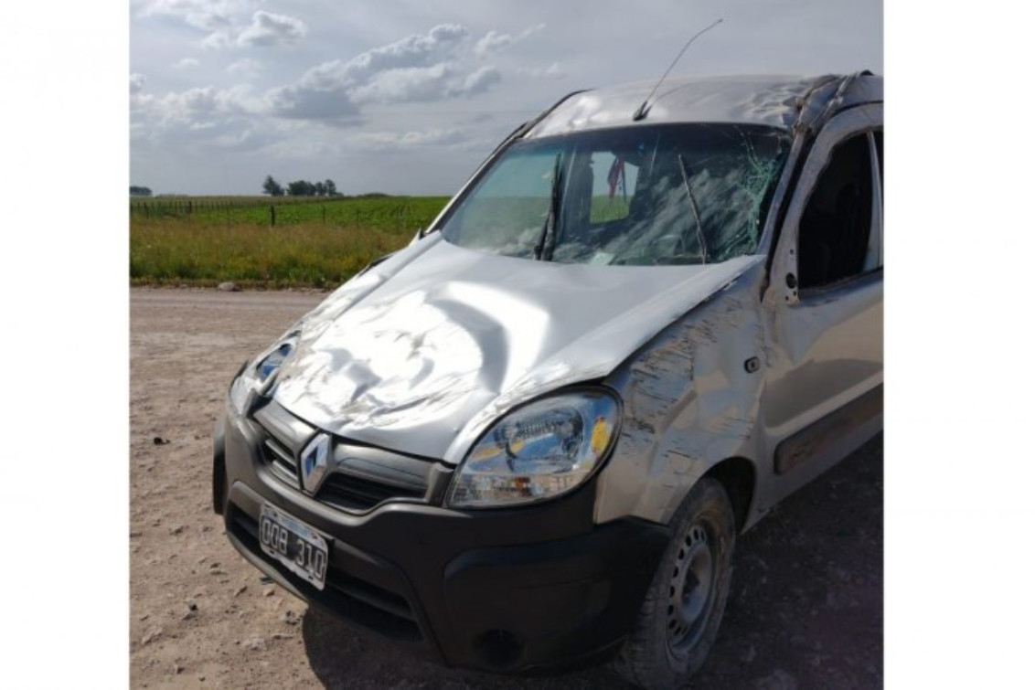 Accidente camino a La Colina