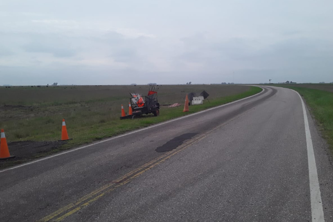 Bacheo en la Ruta Provincial 85