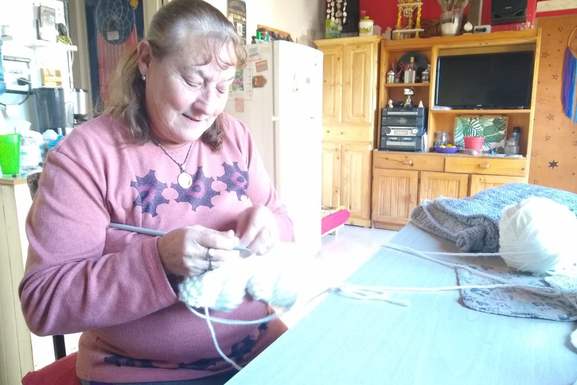 “Para mí tejer es una terapia”