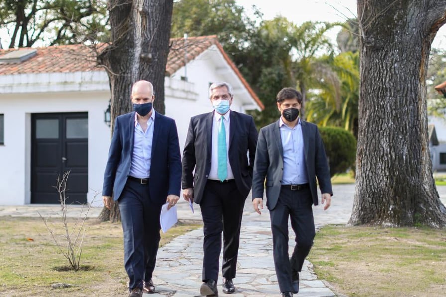 Axel Kicillof en anuncio ASPO y DSPO